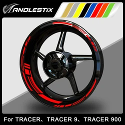 AnoleStix Reflective Motorcycle Wheel Sticker Hub Decal Rim Stripe Tape For YAMAHA TRACER TRACER-9 TRACER-900