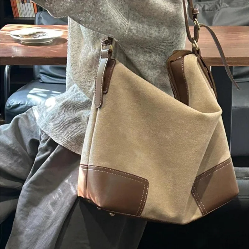 

JIAERDI корейская ретро сумка-тоут цвета хаки женская лоскутная сумка на плечо большой вместимости женские Ins универсальная повседневная сумка подмышками