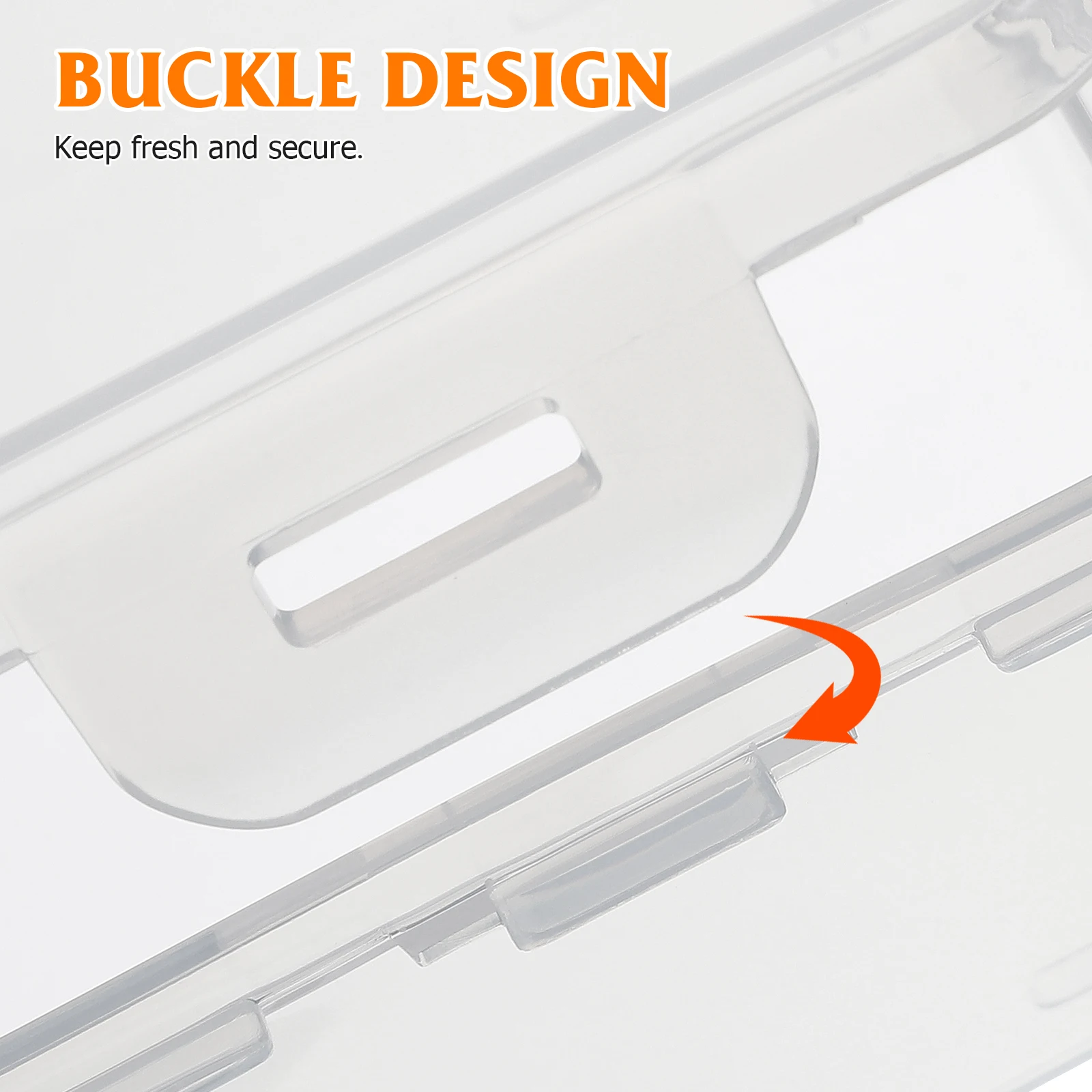 

2Pcs Seasoning Storage Tank Bread Container Toast ganizer Fridge Food Box Kitchen Holder PP Material Storage Containers