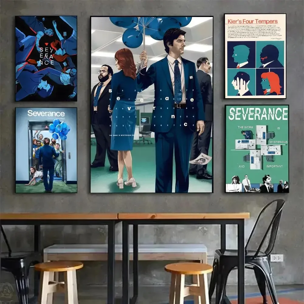 Series SciFi Severance Poster Painting Wall Art Mural for Living Room Home Decor and Gifts