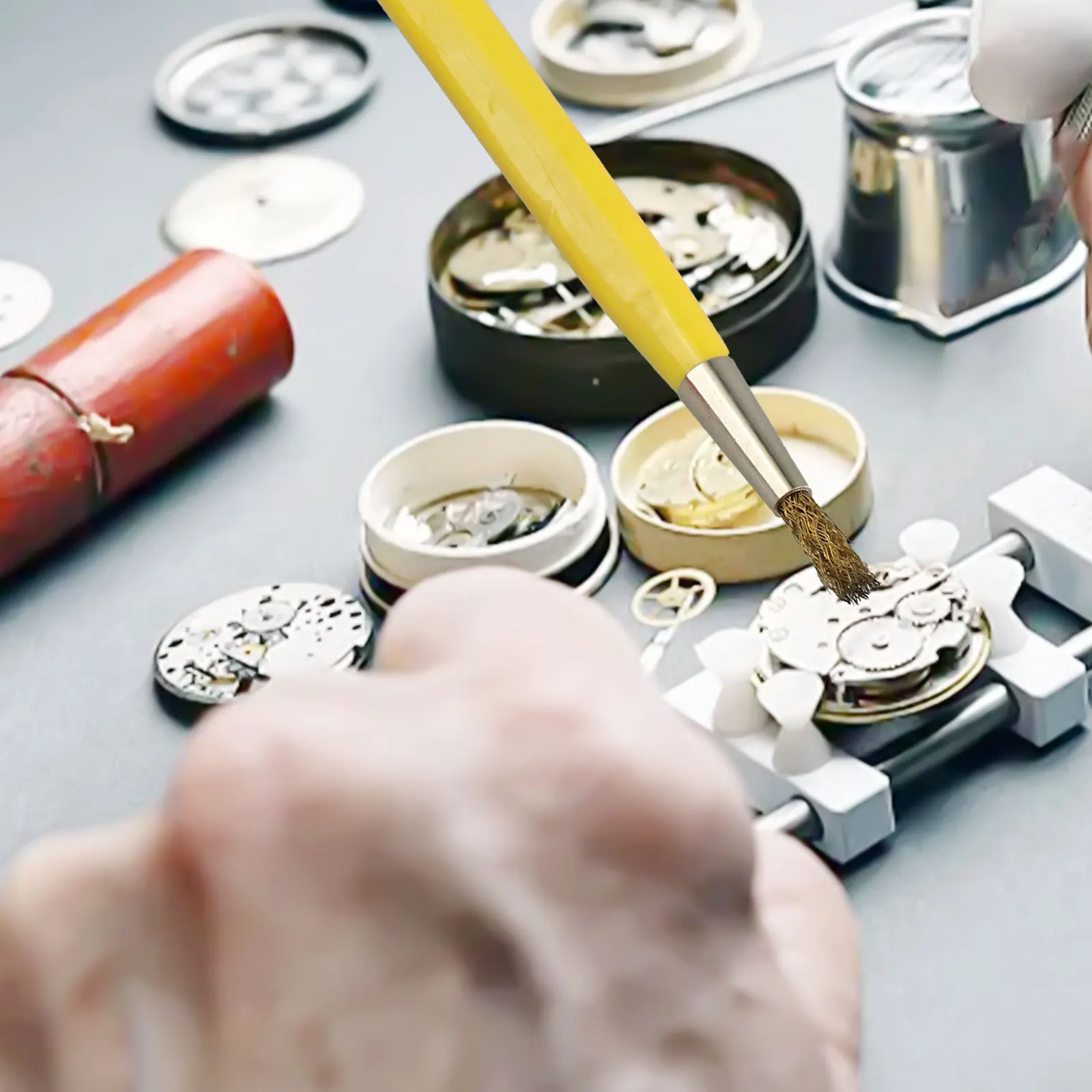 Multi Material Rust Removal Brush Pen for Watches Perfect Tool for Watchmakers with Glass Fiber Brass and Steel Choices
