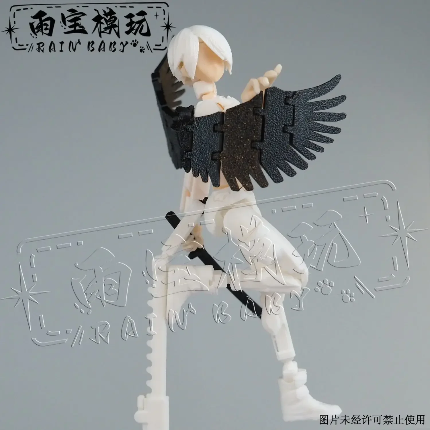 Female Two heads 3D Printed Mannequin Multi-Jointed Movable Robot 2.0 Toys Dummy 13 Figures Toys for Kids & Adults Gifts