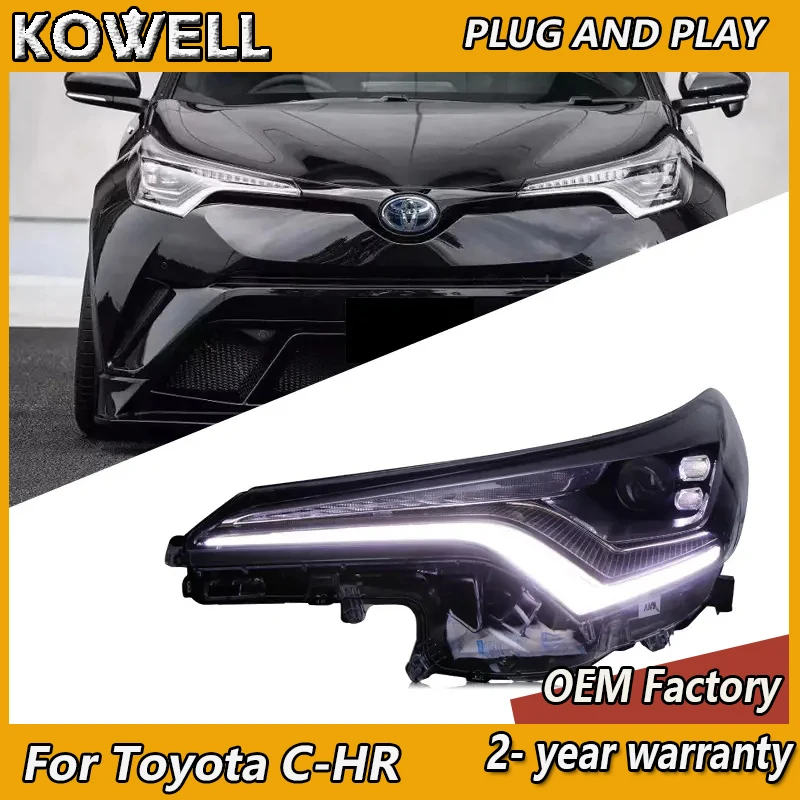 Car Styling for Toyota C-HR Headlight 2018-2021 CHR Head Light DRL Turn Signal Low High Beam Projector Lens