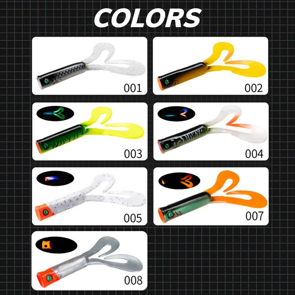 Hunthouse 175mm Soft Silicone Fishing Lure with Double Tail product image 5