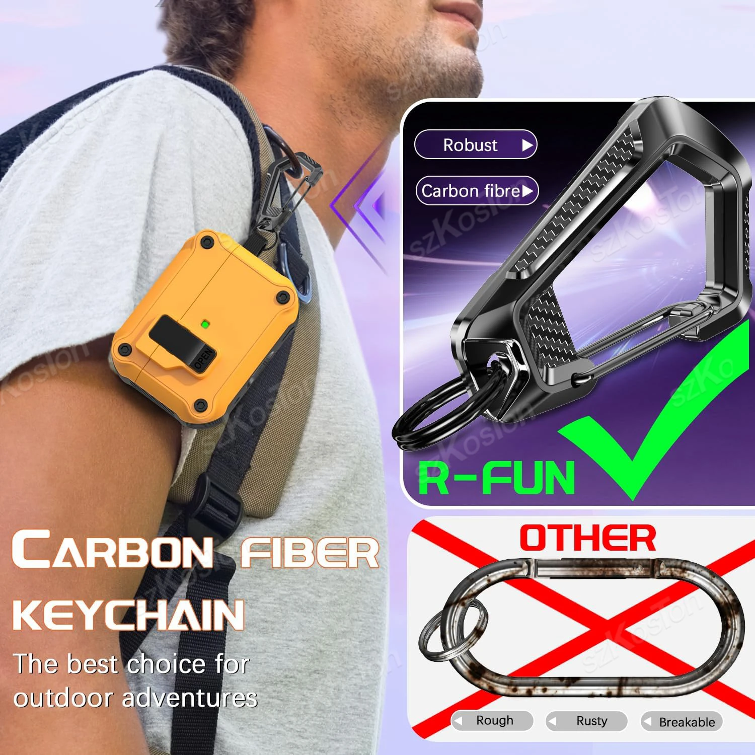 Capa de silicone macia para AirPods, à prova de choque, Anti-Scratch Shell, Bloqueio de segurança com chaveiro, Air Pods 4th Gen, 2024