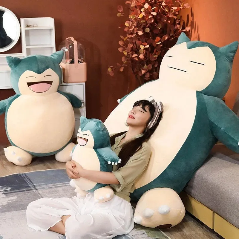 

200-50CM Giant Snorlax Plush Pokemon Plush Toys Soft Snorlax Leather Shell Plushie NO Filling Pillow Kawaii Gifts For Children