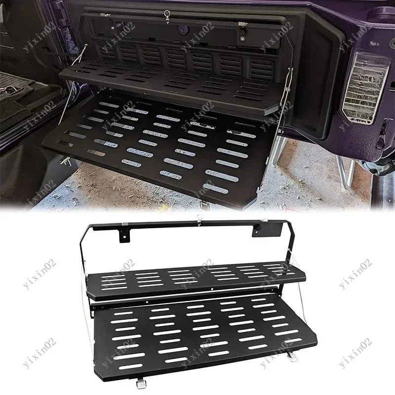 Double-Layer Foldable Tailgate Table  Fit 2018-2022  Wrangler JL Cargo Shelf Holder