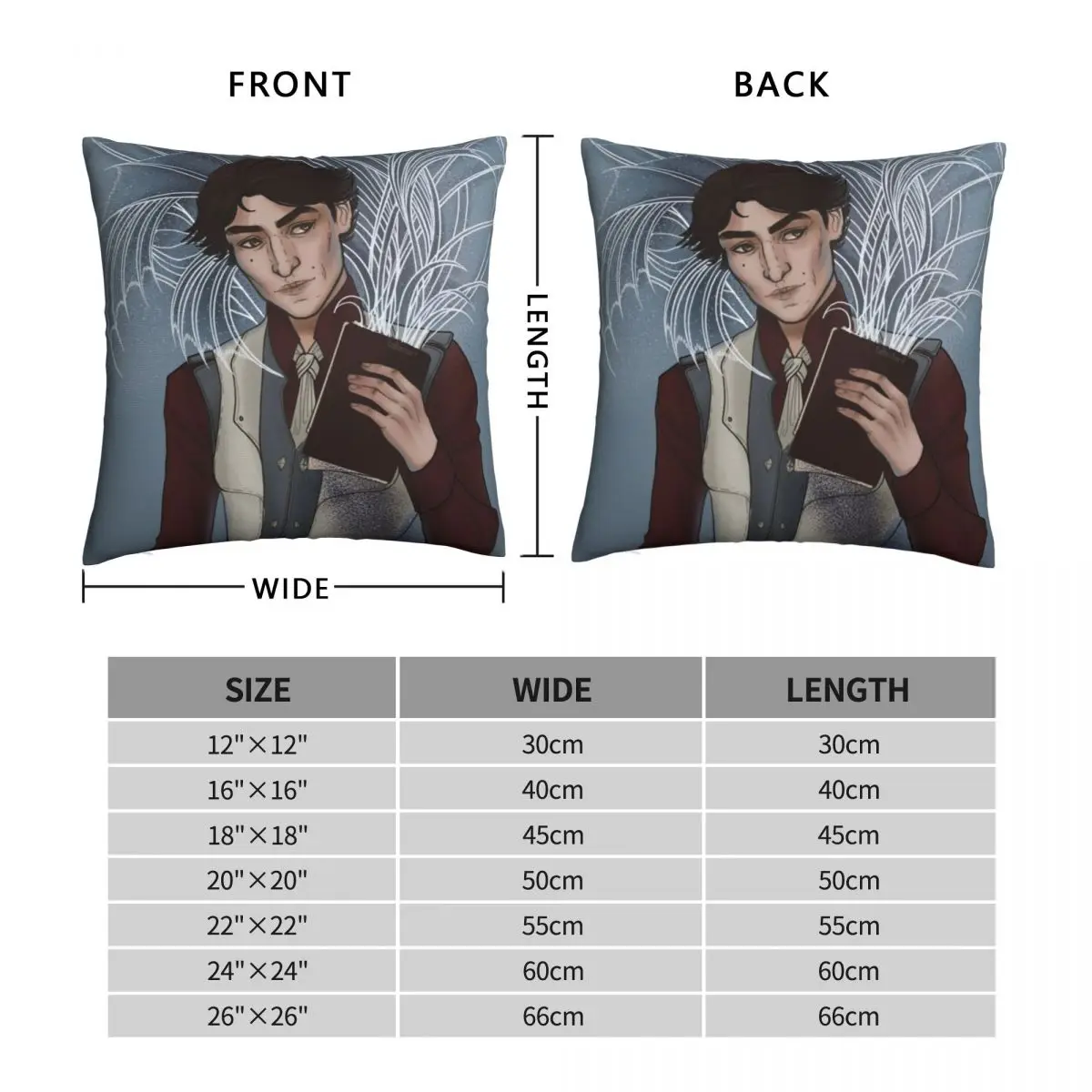 Viktor Arcane Square Pillowcase Polyester Linen Velvet Pattern Zip Decor Pillow Case Sofa Cushion Cover