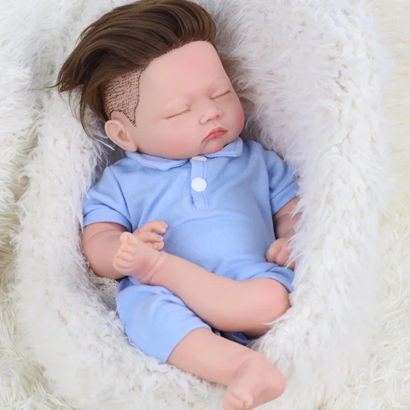 45cm Reborn Baby Dolls,Silicone reborn Baby Dolls bébé reborn Full Silicone Lifelike Washable Baby Reborn Doll for Kids