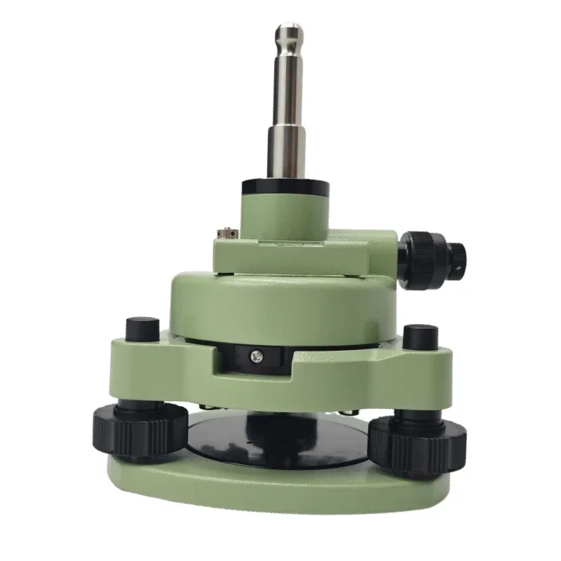 Green Three-Jaw Tribrach Adapter With Optical Plummet Level Bubble For Prism Replacement For Total Stations Surveying