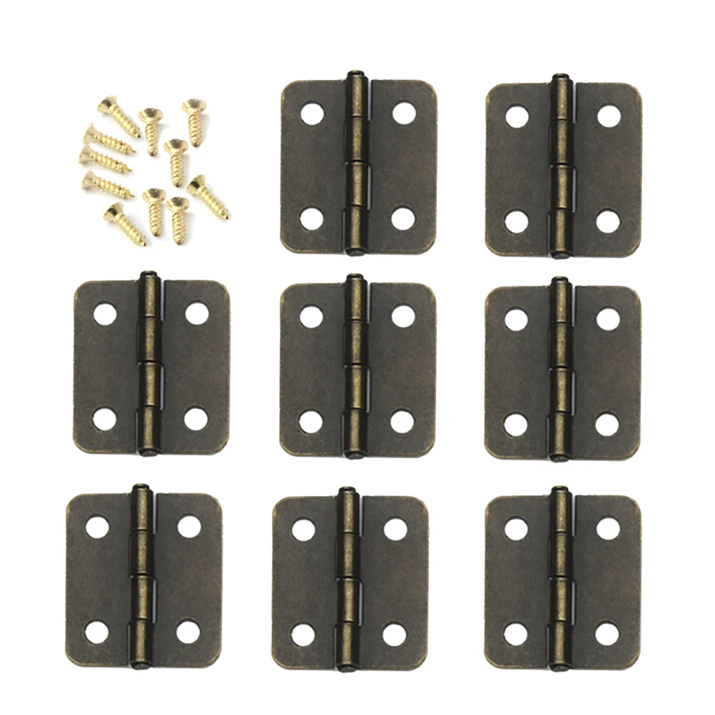

20pcs Self Closing Spring Hinge Hardware Accessories Stainless Steel Compact for Jewel Cases Boxes Cabinet Doors Case Box Hinges