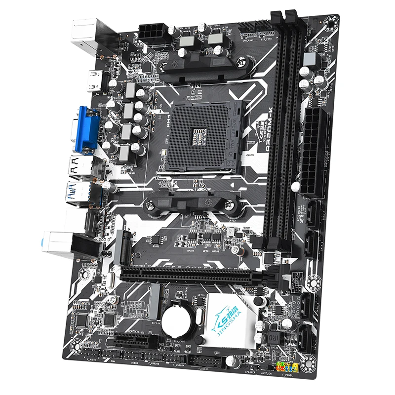 JINGSHA A320M-K Gaming Motherboard AMD AM4 A320 Supports DDR4 Memory 64GB Nvme M.2 USB3.0 STAT3.0 Desktop AM4 CPU dual channel