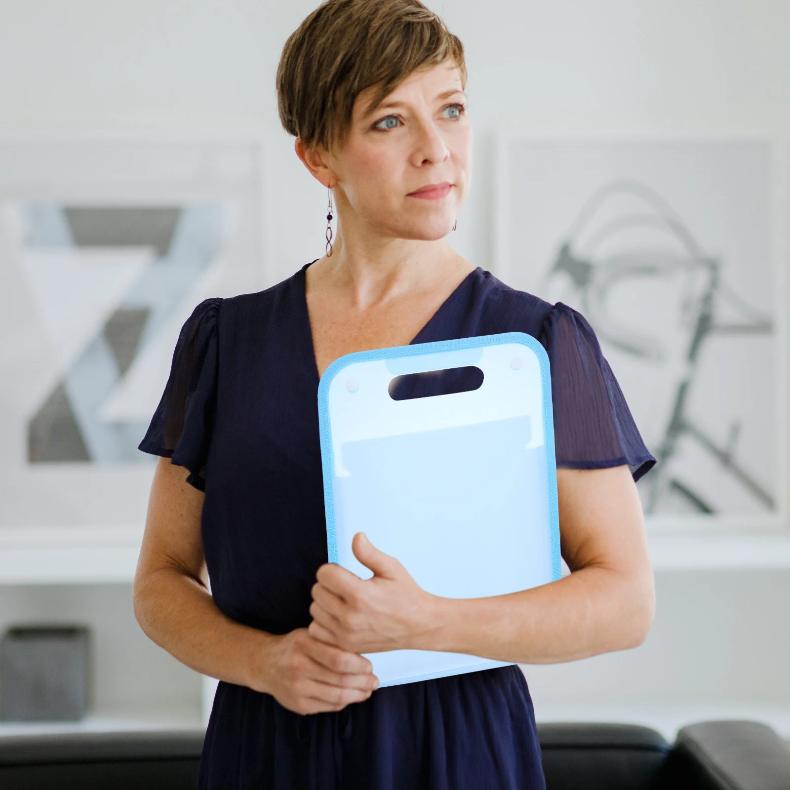 

File Folder Large Capacity Expandable Document Organizer Portable A4 Receipts Holder For Office Home School Bills Pouch