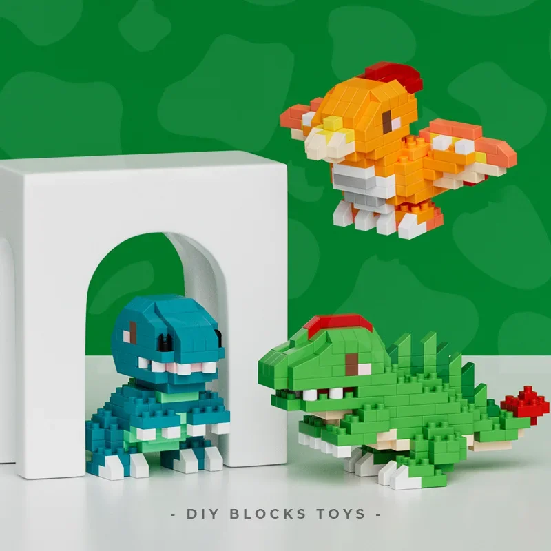 Mainan figur bata Mini blok bangunan mikro dinosaurus Kawaii Model Pterosaur Spinosaurus mainan figur bata Mini untuk anak-anak Natal