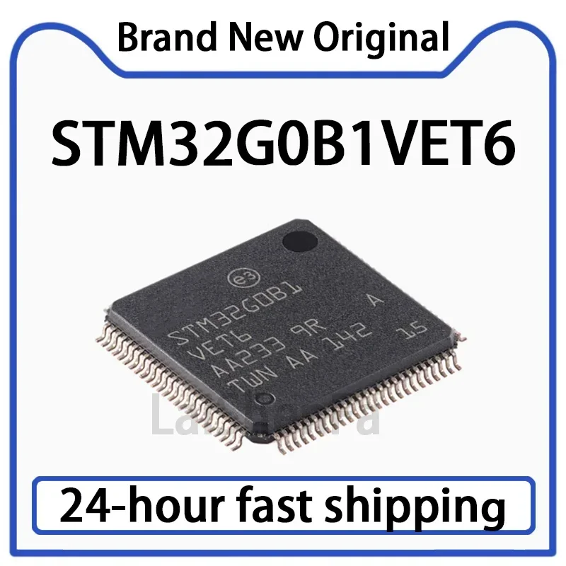 1 قطعة STM32G0B1VET6 LQFP-100 ARM Cortex-M0 + 32 بت متحكم MCU الأسهم الأصلية
