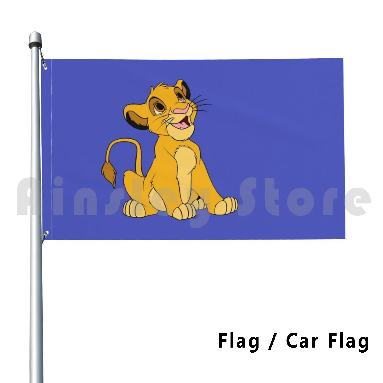 Simba Outdoor Decor Flag Car Flag Simba Lion King Lion Cub Aherm1 Animal Circle Of Life Cartoon Mufasa Animal Kingdom