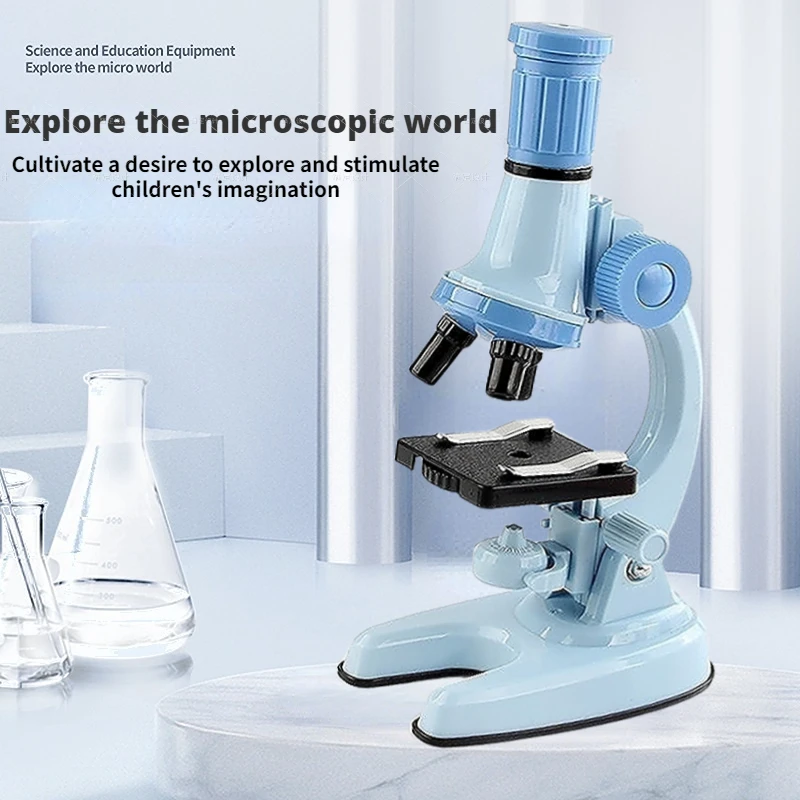 Novo Conjunto de Microscópio de Alta Definição para Explorar as Maravilhas da Ciência - Perfeito para Alunos do Ensino Fundamental!