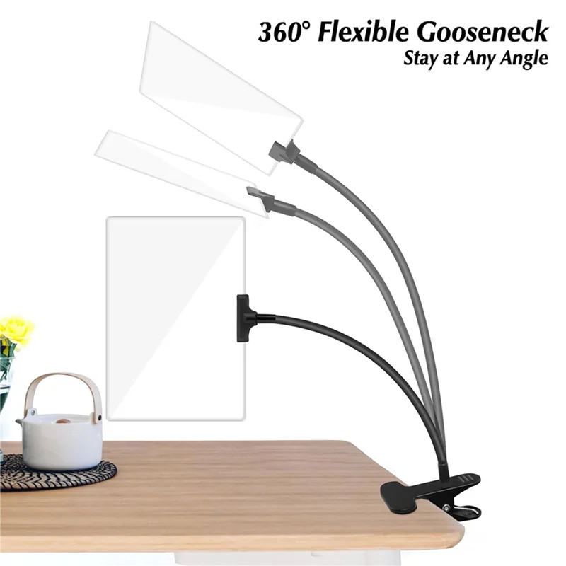 Lente d'ingrandimento 5X da 10 pezzi con clip, lente d'ingrandimento da 6X3,5 pollici con morsetto a collo di cigno flessibile regolabile