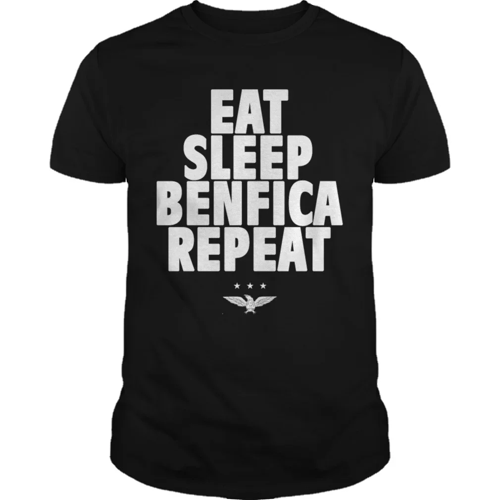 Eat Sleep Benfica Repeat T-Shirt Tshirt Men Tee Funny T Shirt  men clothing  graphic t shirts  streetwear  harajuku cotton top