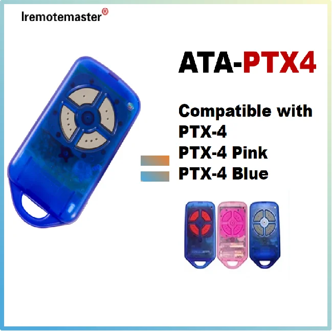 Compatible With ATA PTX4 433.92MHz Remote Control Garage Door Opener 433MHz Rolling Code ATA PTX-4 SecuraCode CRX-1 CRX-2 AM