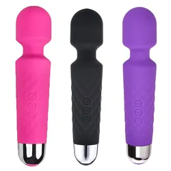 Wand Massager Electric Massager 8 Powerful Speeds And 20 Vibration Modes Usb Rechargeable Cordless Silent And Waterproof