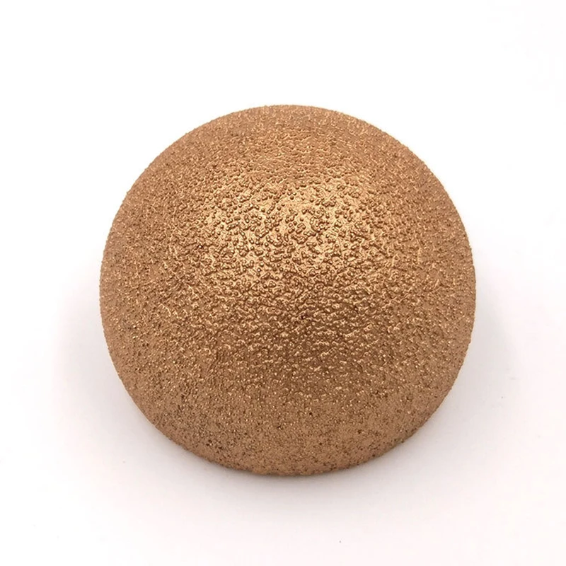35mm 50mm Diamond Brazed Round Grinding Head Abrasive Tool For Internal Arc Grinding Of Stones Engraving Tool Head Mushroom Head