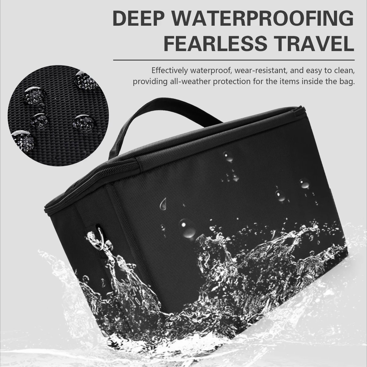 

Large Capacity Barber Fold Bag - Travel Makeup Case Hairdressing Salon Organizer Grooming Scissor Tools Storage Cosmetic Bag