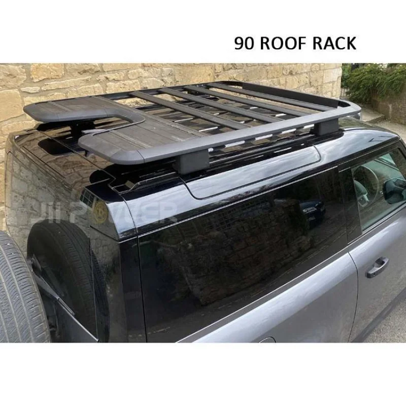 

Suitable Defender Car Roof Rack Cargo Roof Rack Aluminum Cargo Basket Off-Road Use