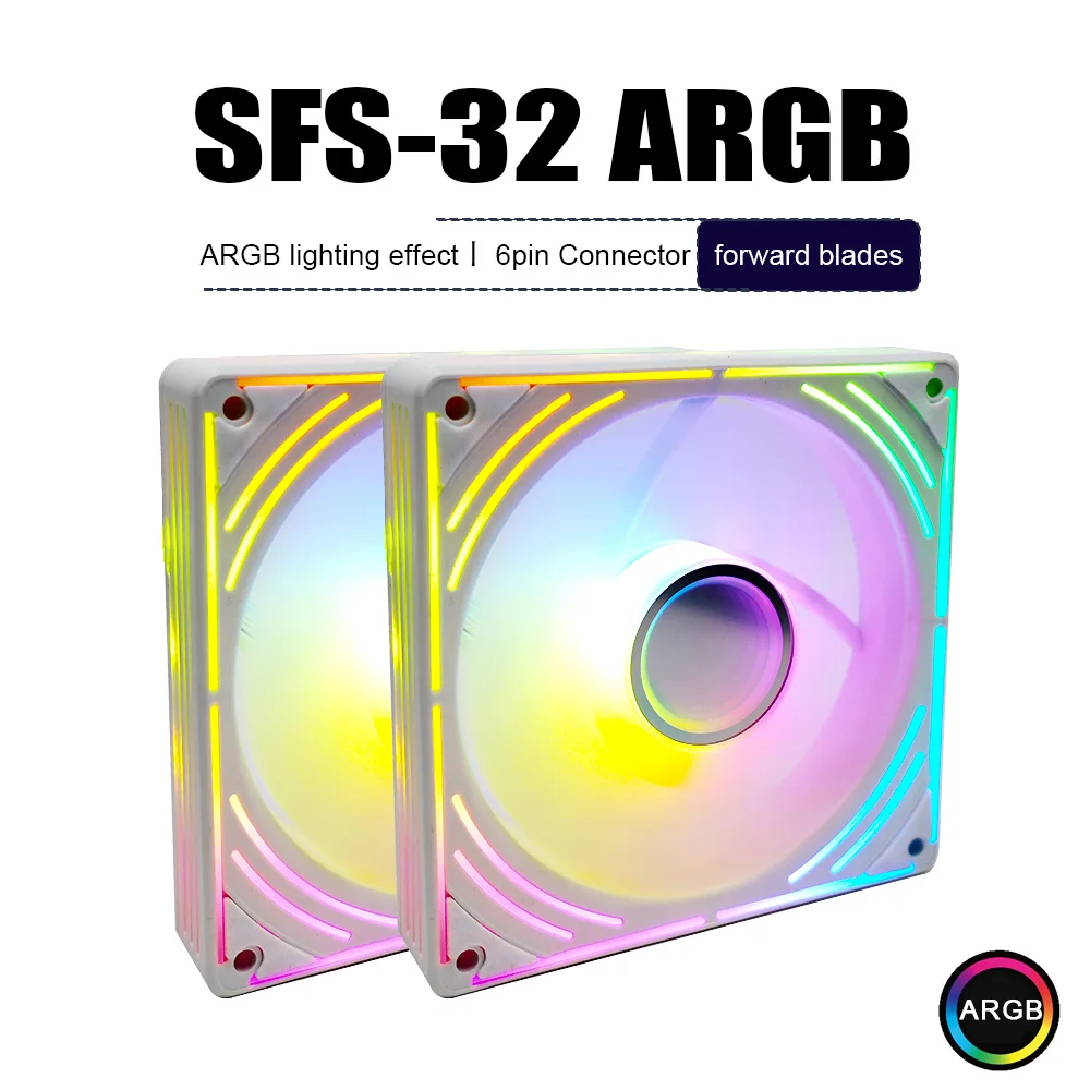 

Высокопроизводительный компьютерный вентилятор MANMU RGB 120 мм, компьютерный вентилятор, контроллер вентиляторов Argb, 6 контактов, 12 В, кулер для игр