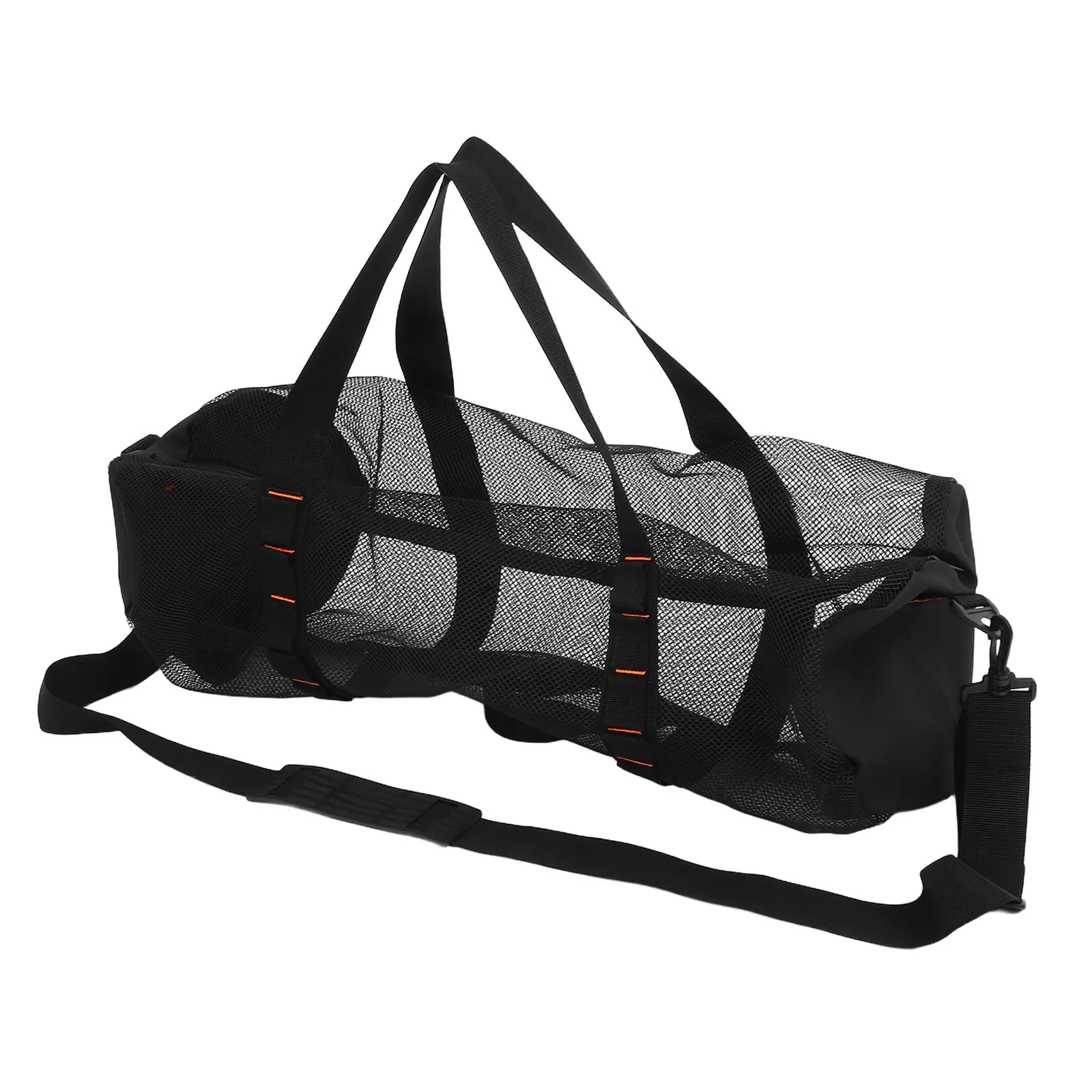 

Cylindrical Mesh Beach Bag for Swimming Diving Snorkeling Gear Storage Lightweight Quick Dry Travel Beach Bags for Women Adults