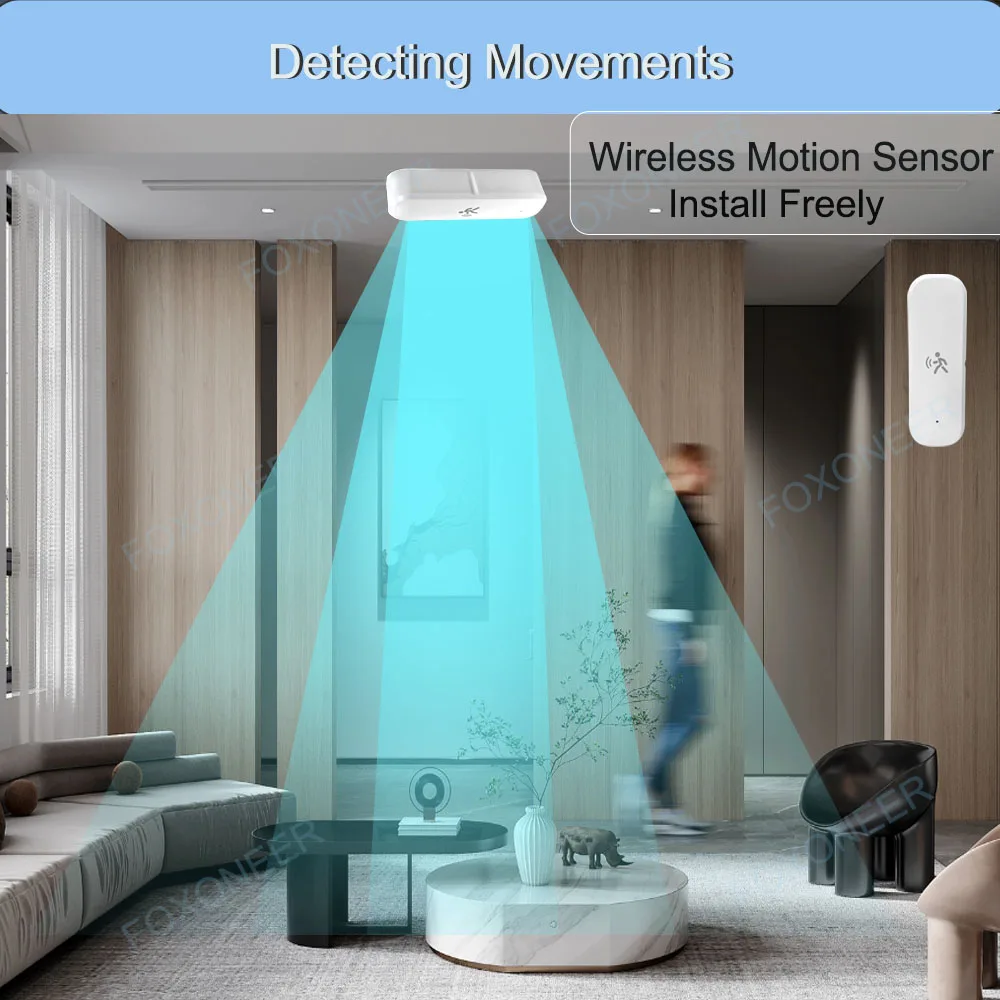 Tuya ZigBee スマート Pir モーションセンサー検出器、温度と湿度センサーセキュリティ盗難ホームアシスタントと連携