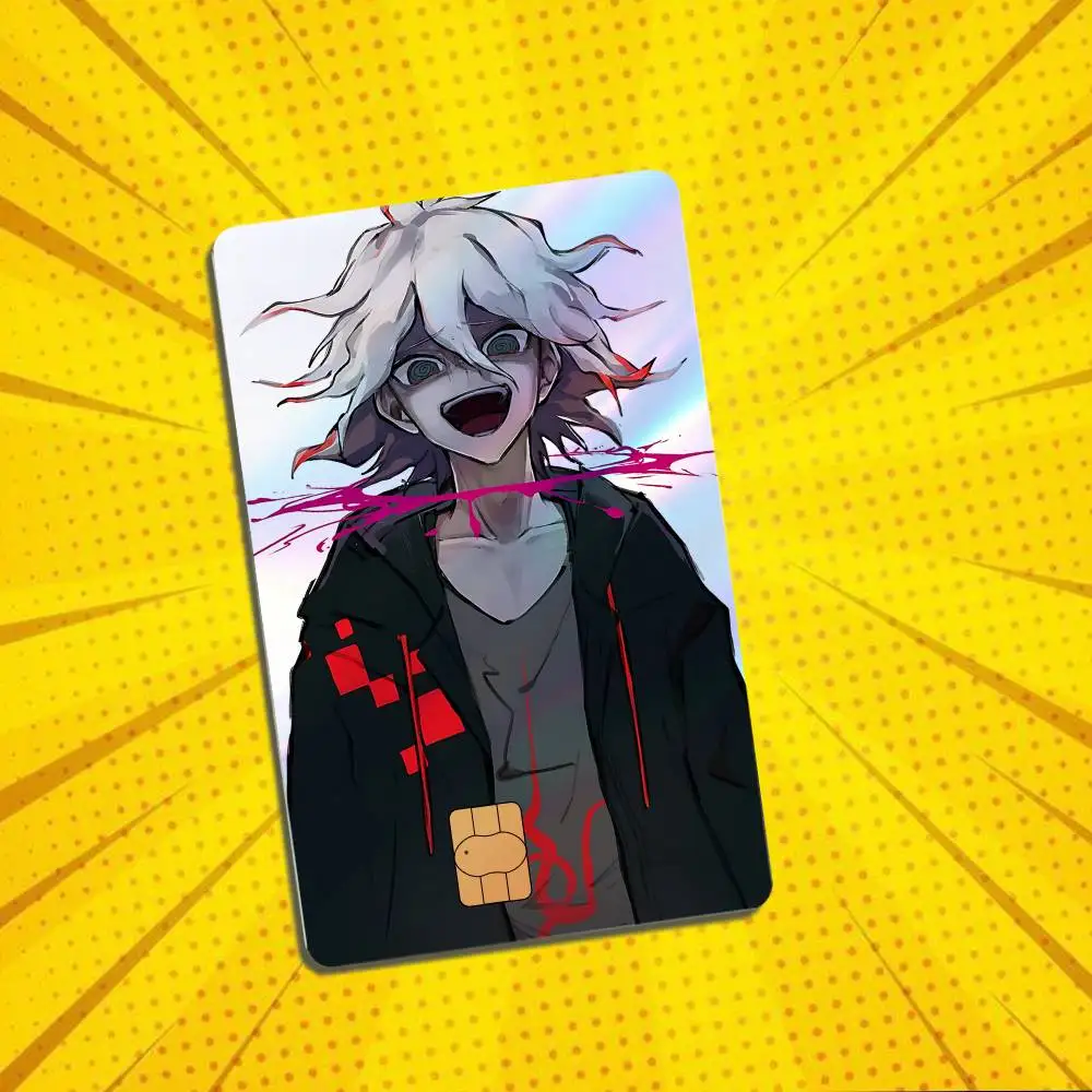 High speed inference Nagito Komaeda Danganronpa Card Stickers Credit Card DIY Card Protector Stickers Waterproof Film Skin