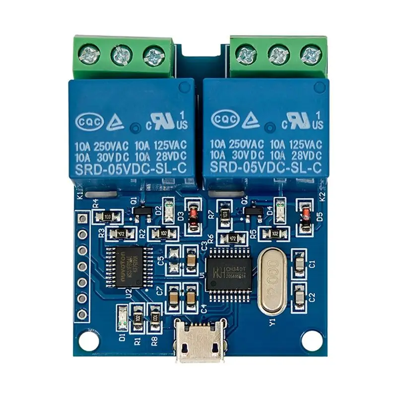 

HHTL LCUS-2 Тип 2-стороннего USB-реле Модуль USB Интеллектуальный переключатель управления Компьютерный последовательный порт USB-реле управления