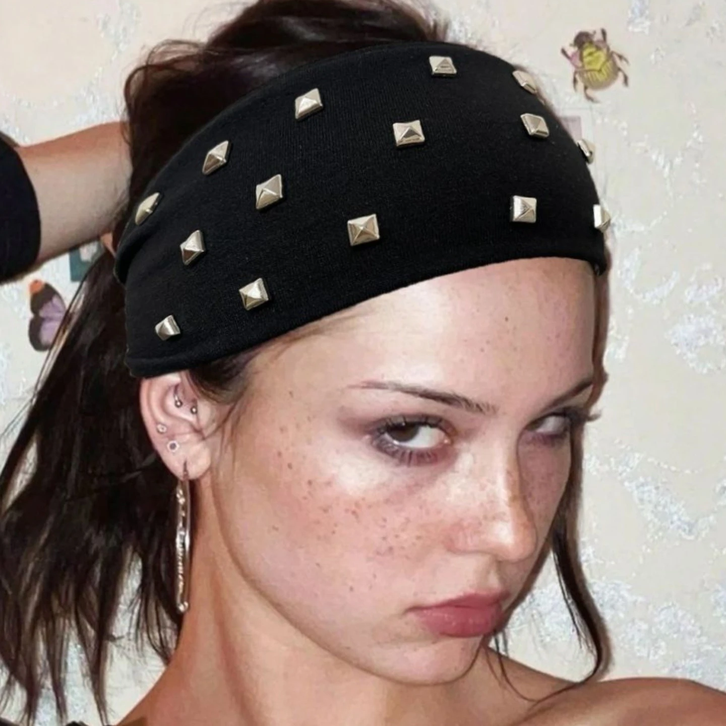 Ins geklonken zwarte haarbande - Women'S Yoga Accessories recensie en prijs