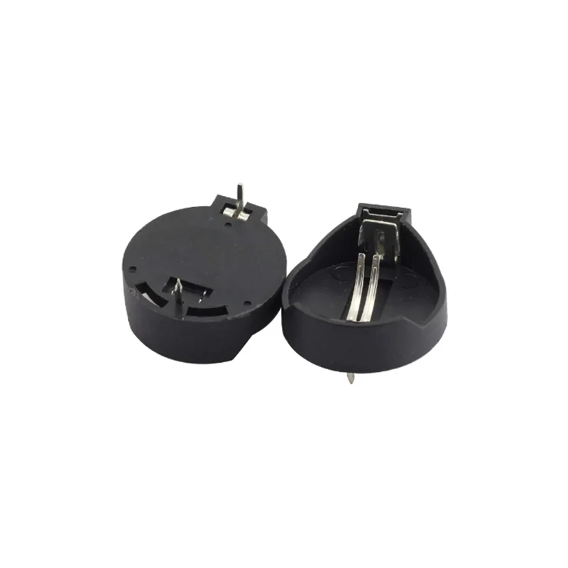 3V CR2032 CR2025 CR2016 Coin Cell Battery Holder Case Black Coin Cell Button Socket Holder Case