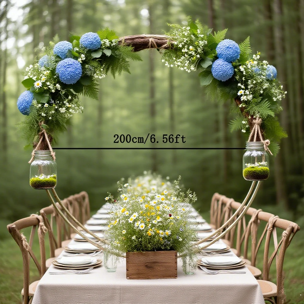 

1PCS Shiny Double Circle Wedding Arch - Ideal for Birthday, Party & Baby Shower - DIY Balloon Frame & Flower Stand