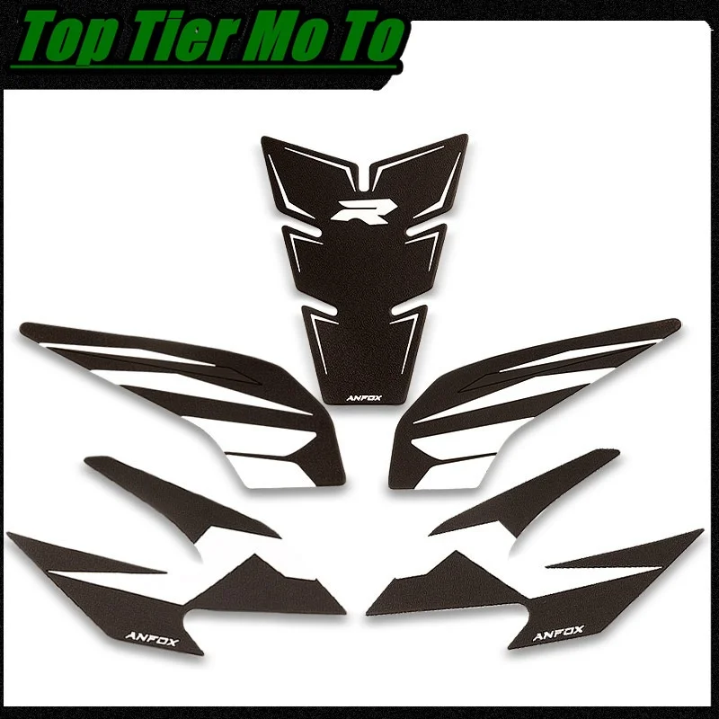 Protector Anti Slip Tank Pad Sticker Fishbone patch Gas Knee Grip Traction Side Pad 3M Decal Fit For QJMOTOR SRK400RR 2022-2026