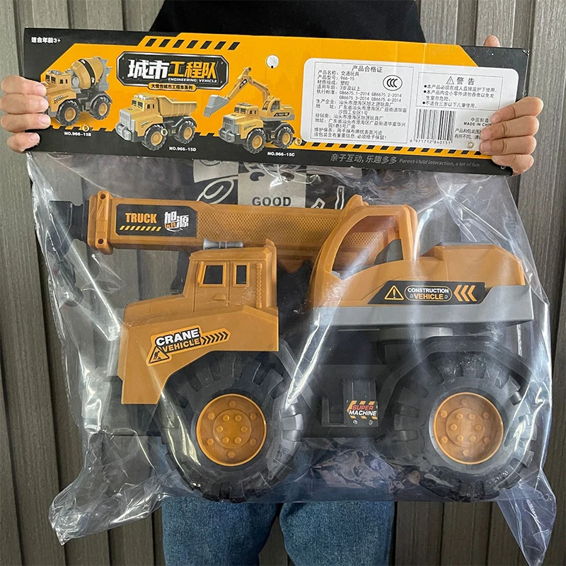 Large Children\'s Car 4 Wheels Excavator Trucks Shovel Loader Tipper Mixer Lifting Crane Truck Model Transport Cart Kids Gifts