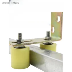 1 set of nylon rod gate guide wheel sliding door auxiliary clamp conveyor belt push-pull positioning wheel