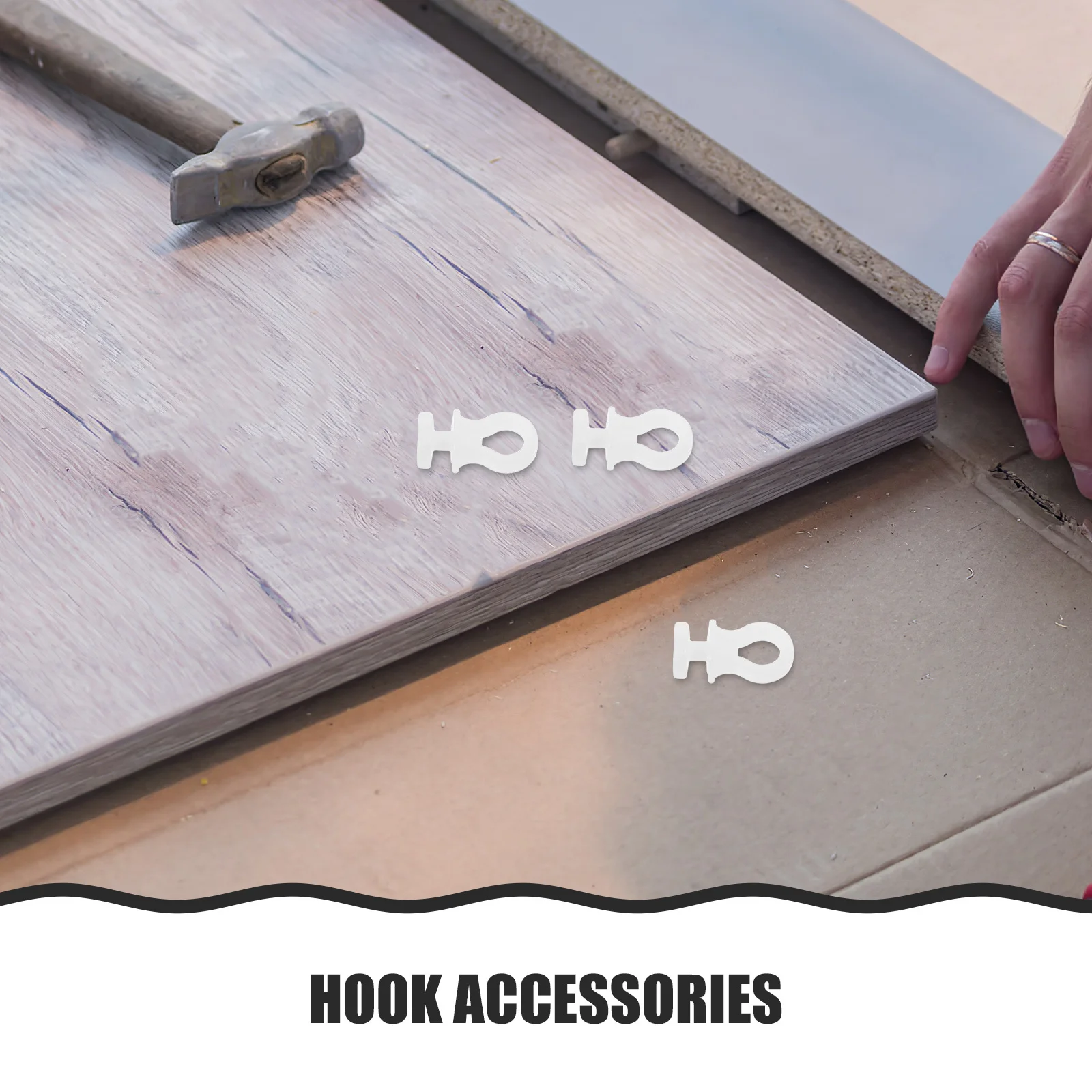 100 шт., белые пластиковые S-крючки, раздвижная дорожка для хранения на кухне, компактные универсальные крючки для подвешивания посуды, шкафа, растений