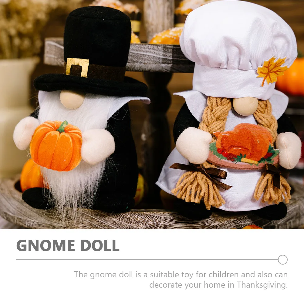 

Thanksgiving Fall Decorative Autumn Dwarf Harvest Festival Gnome Ornament Desktop Gnome Adornment Festival Layout Prop For Home