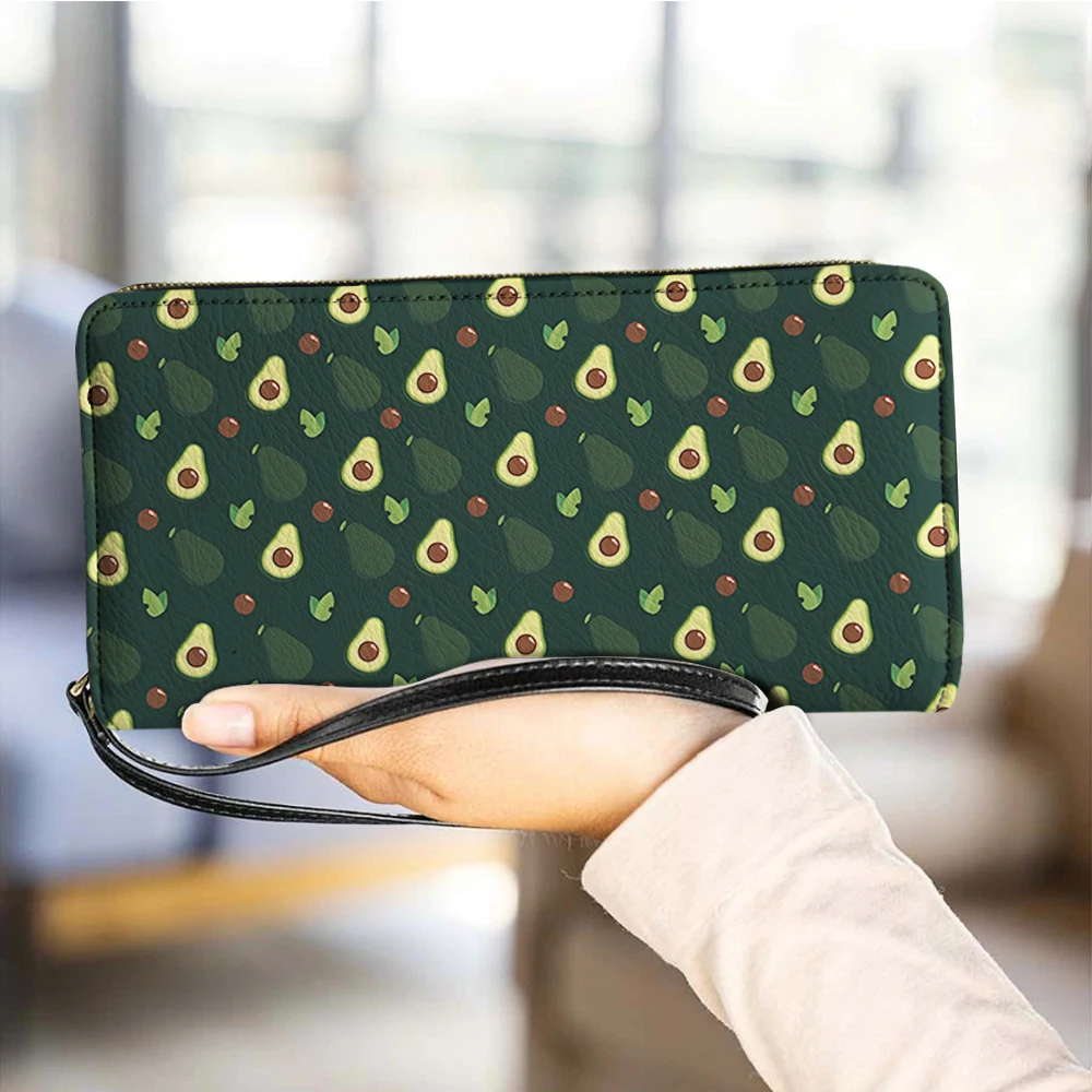 New Ladies Wallet Long Multi-Functional Multiple Card Slots Trendy Avocado Wallet Luxury Wallet Women Designer Brand Coin Purse