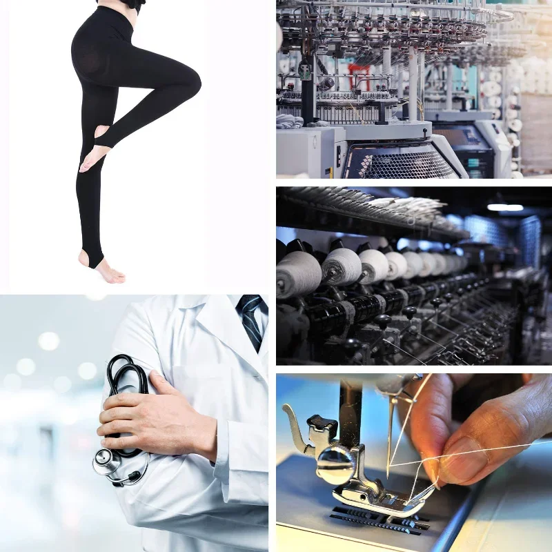 痩身用着圧パンスト 15-20mmHg 不透明 強力サポート 医療用段階着圧ストッキング 浮腫サポート用