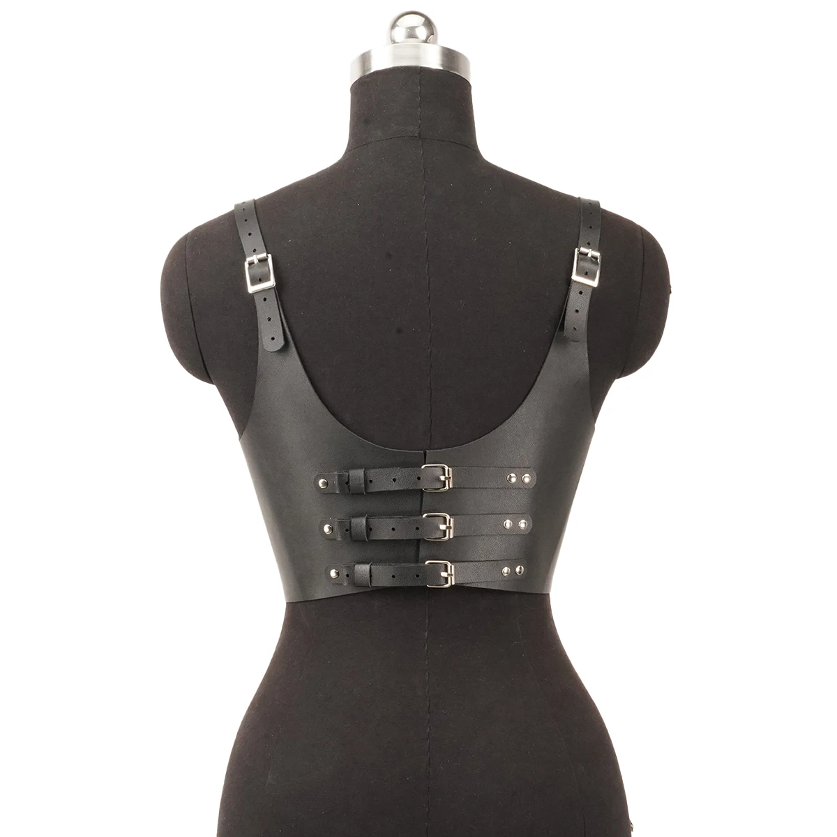 Ceinture large en cuir pour femmes, Corset modelant la taille à l'épaule, harnais de corps, accessoires pour vêtements gothiques