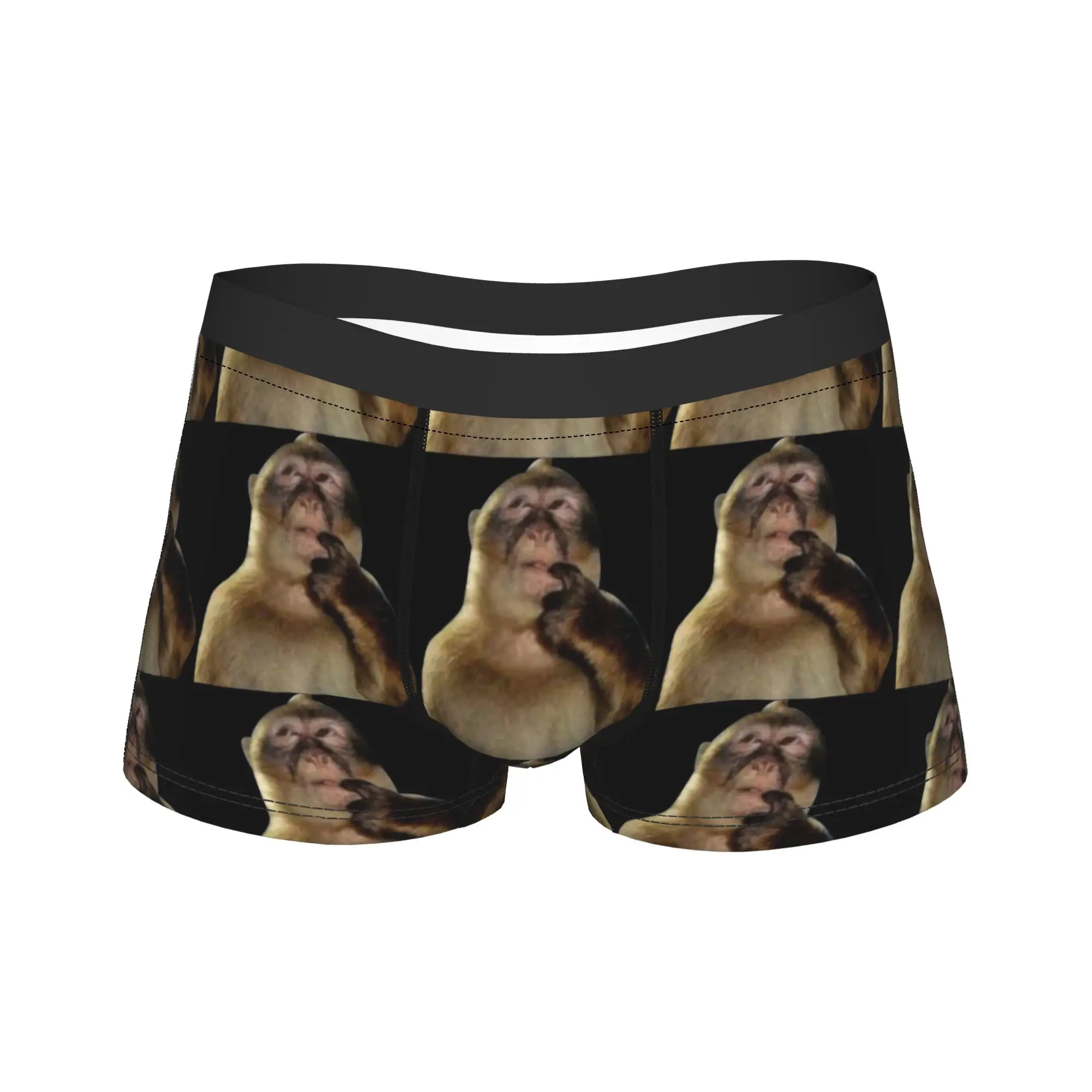 

Thinking Funny Monkey Underwear Printed Boxer Shorts Trenky Males Panties Novelty Shorts Briefs Birthday Present