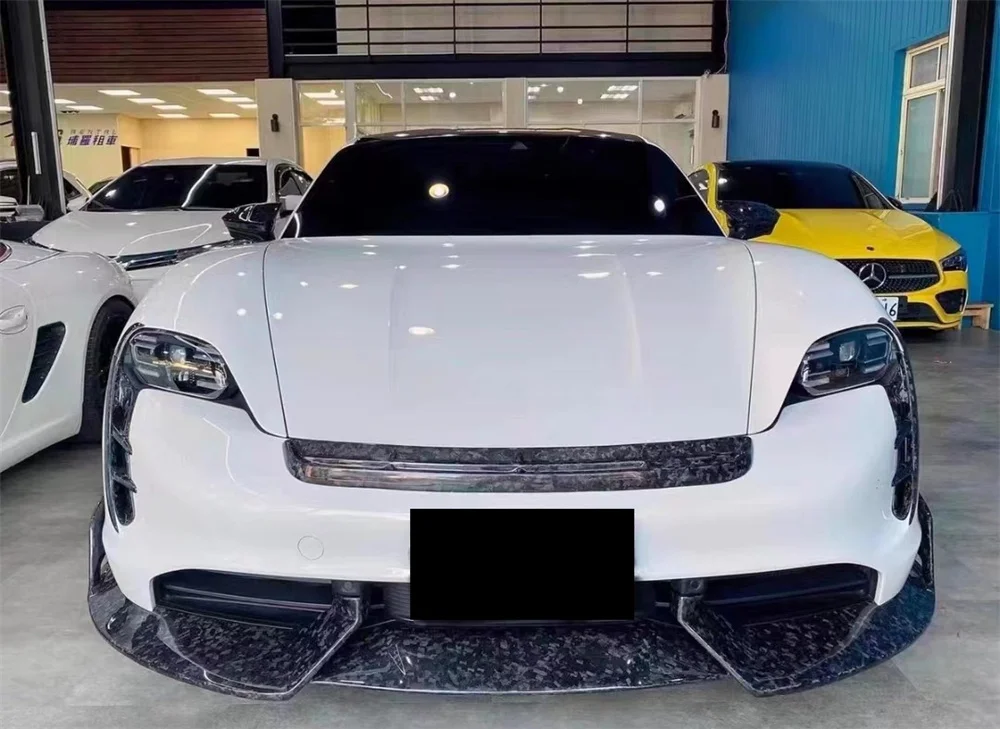 

Upgraded Carbon Fiber Forged M-style Front Lip Front Bumper and Lower Lip Body Kit for Porsche Taycan