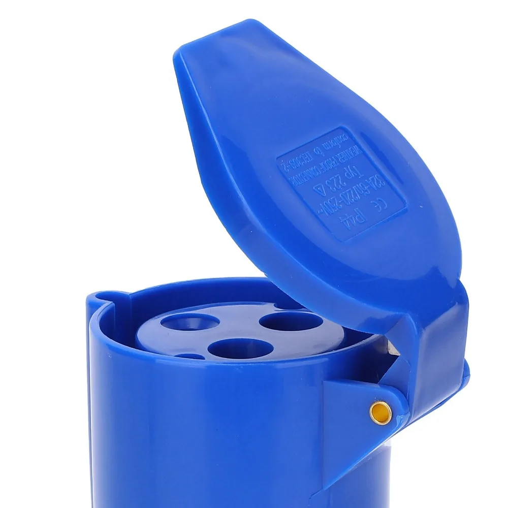 

2 шт. 3-контактный однофазный промышленный разъем 32A 220-250 В IP44 промышленный латунный стержень с защитой от падения пряжка набор вилок питания