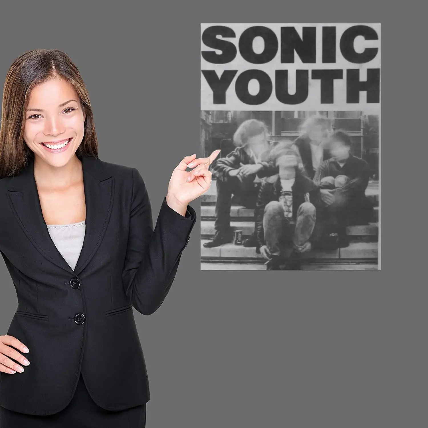 sonic youth Rock Band Canvas Art Poster, Wall Art Picture Print, Modern Family Bedroom Decor Posters