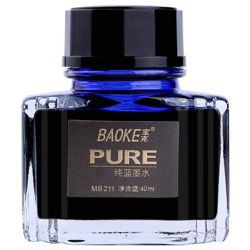 Imagem -03 - Caneta Tinteiro Baoke-azul 40ml Ms211