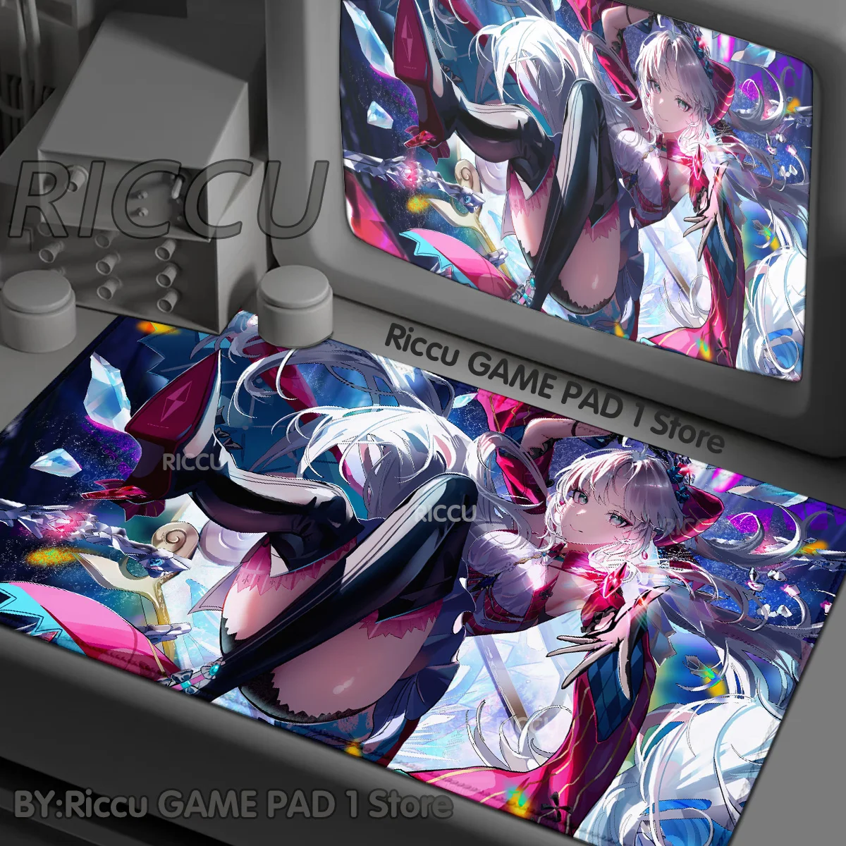 

Carlotta Wuthering Waves Extra Large Mange Mouse Pad Gaming Accessories Kawaii XXL Game Anime Mouse pad Pc Cushion E-Sports